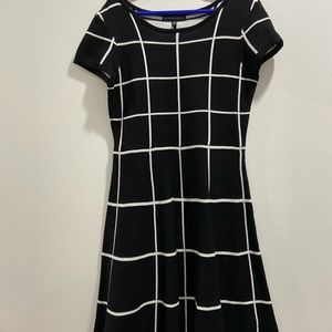 Black white dress